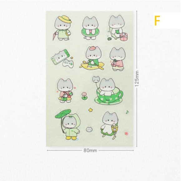 Kawaii Animal Waterproof Stickers - Picture 11 of 13